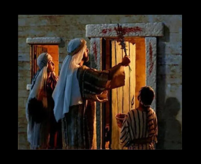 blood over the doorpost Rev 12-11 exod 12a