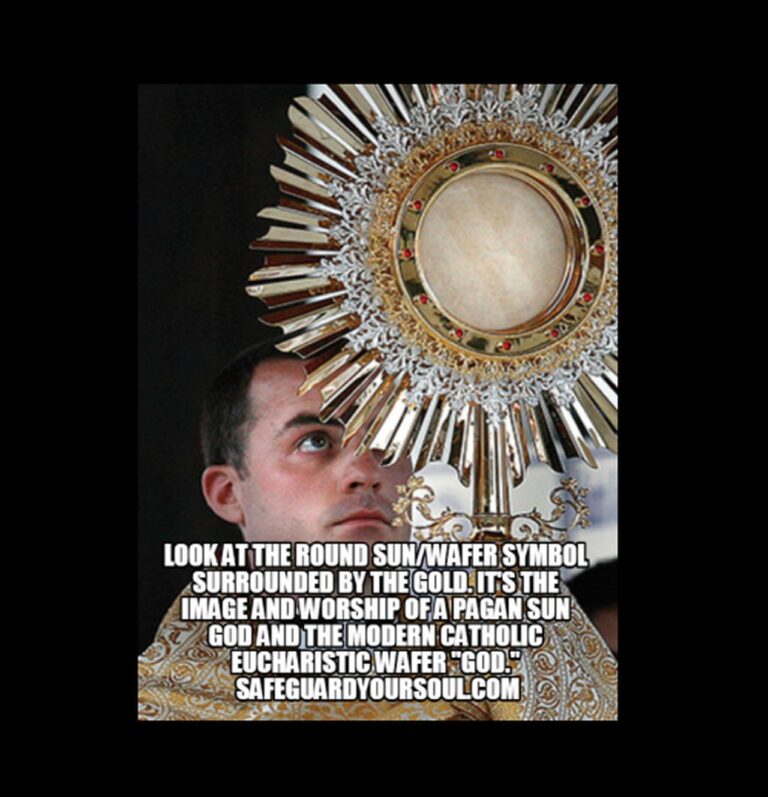 catholic sun god worship eucharist