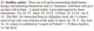 types of spirits bible