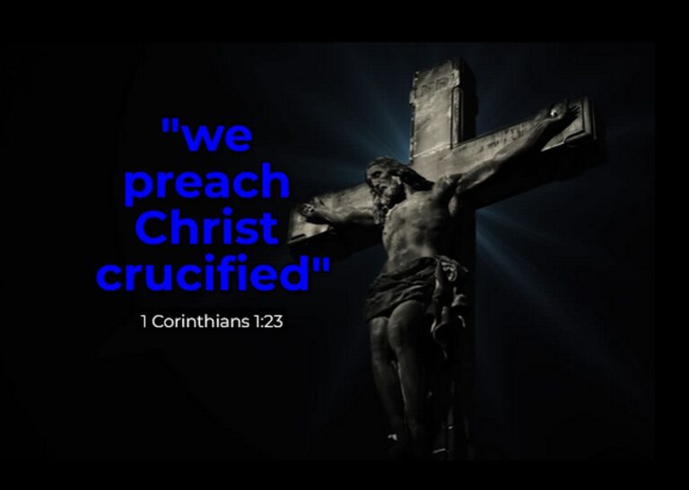 1 cor 1-23 we preach christ crucified