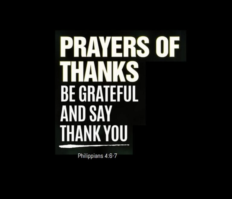 prayer and thanks