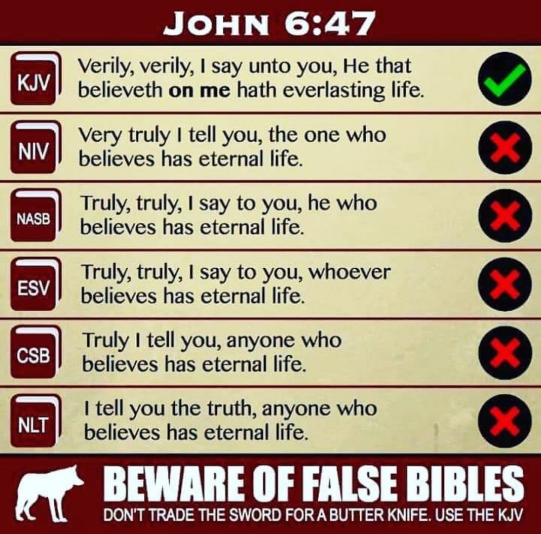 different bible versions today