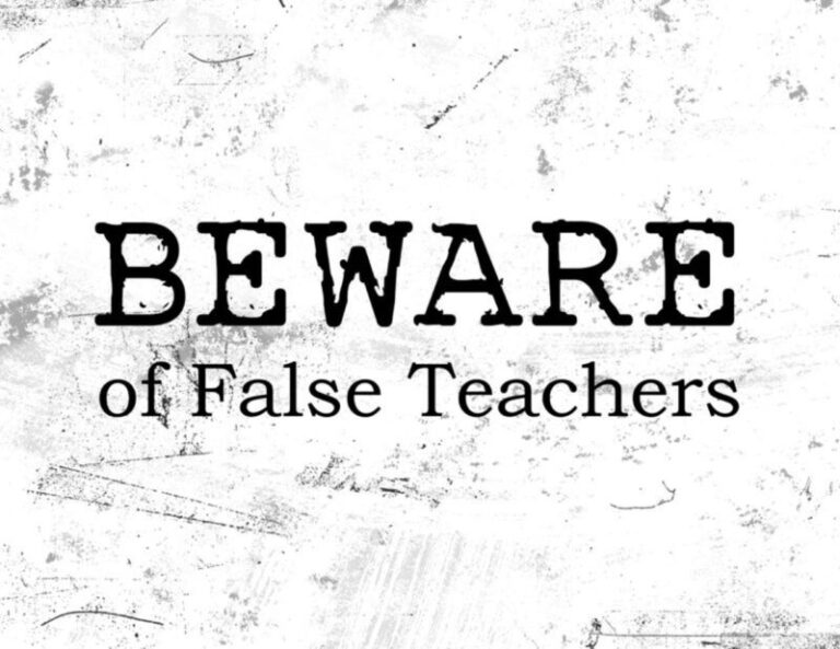 beware of false teachers