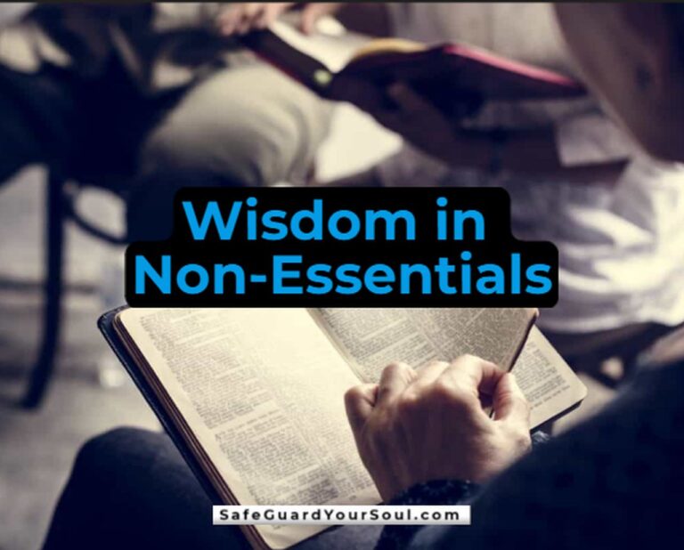 wisdom in non essentials