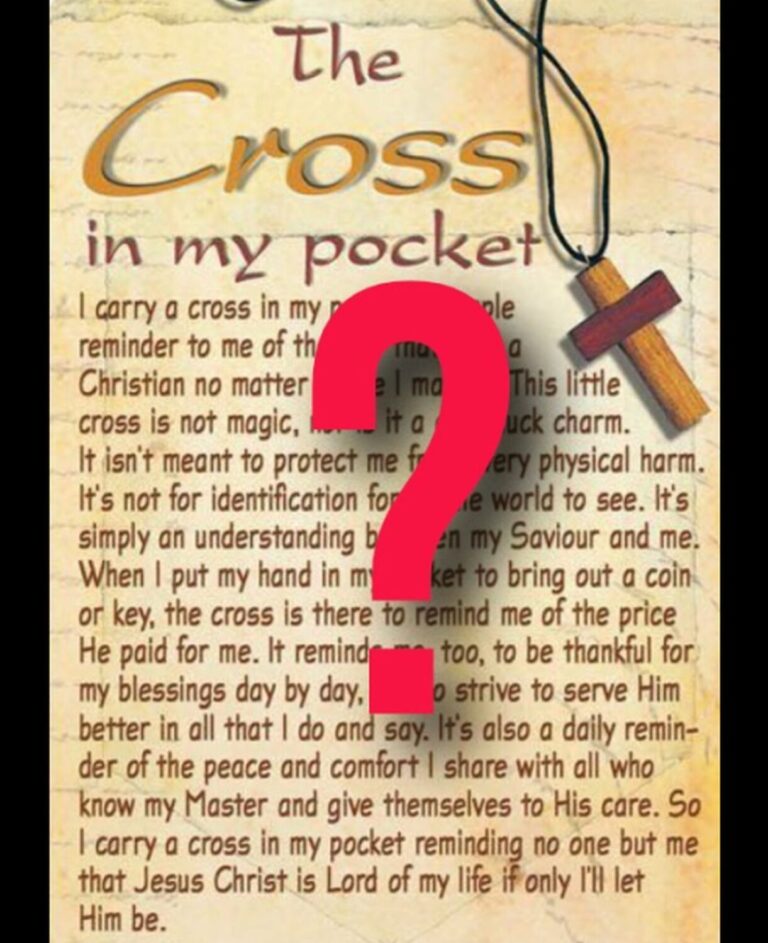 the cross in my pocket