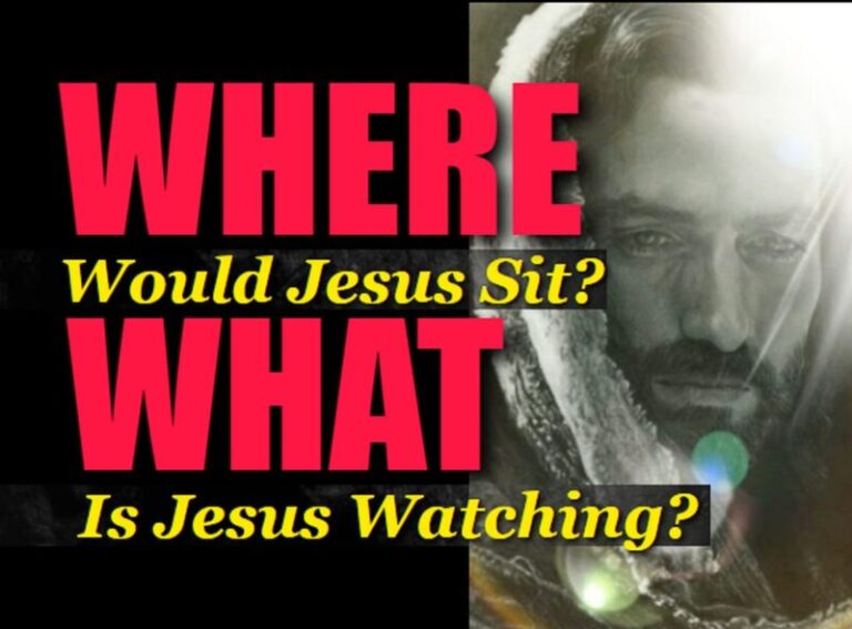 jesus sat over