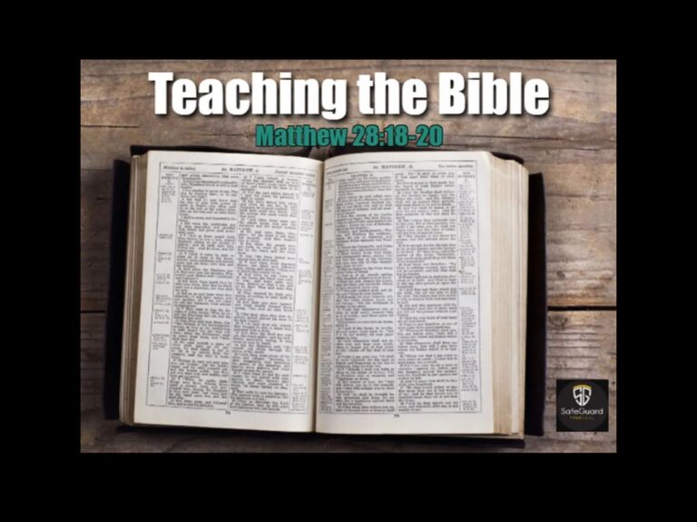 teach the Bible