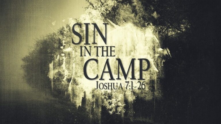 stop praying sin in the camp