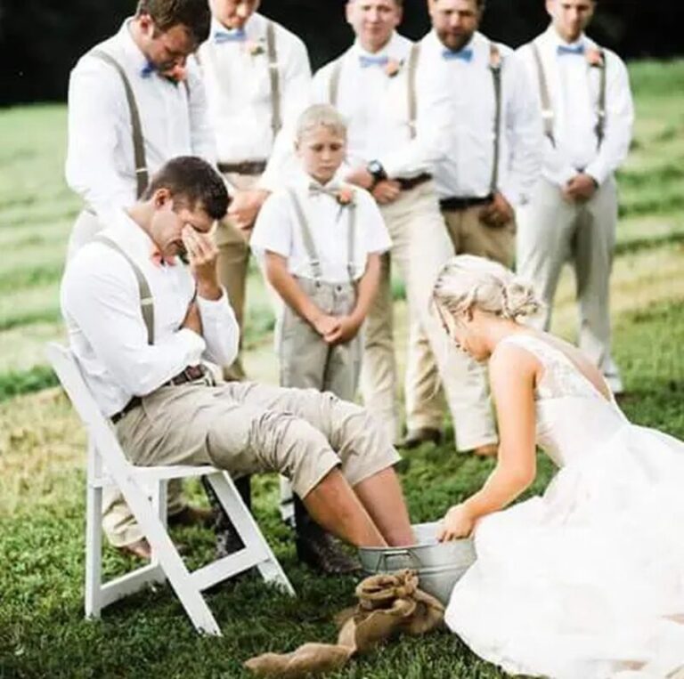 marriage wife washing husbands feet