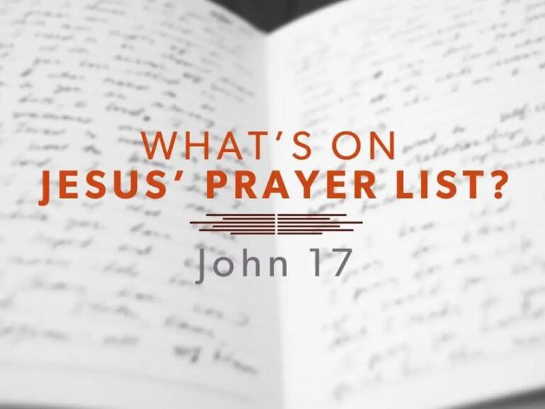 whats on Jesus prayer list1