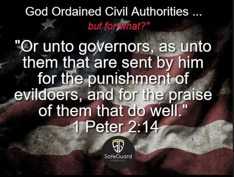 1 Peter 2-13-14 government civil authorities