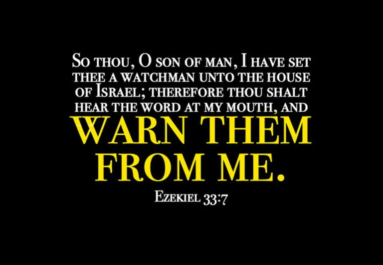 warn ezek 33-7a