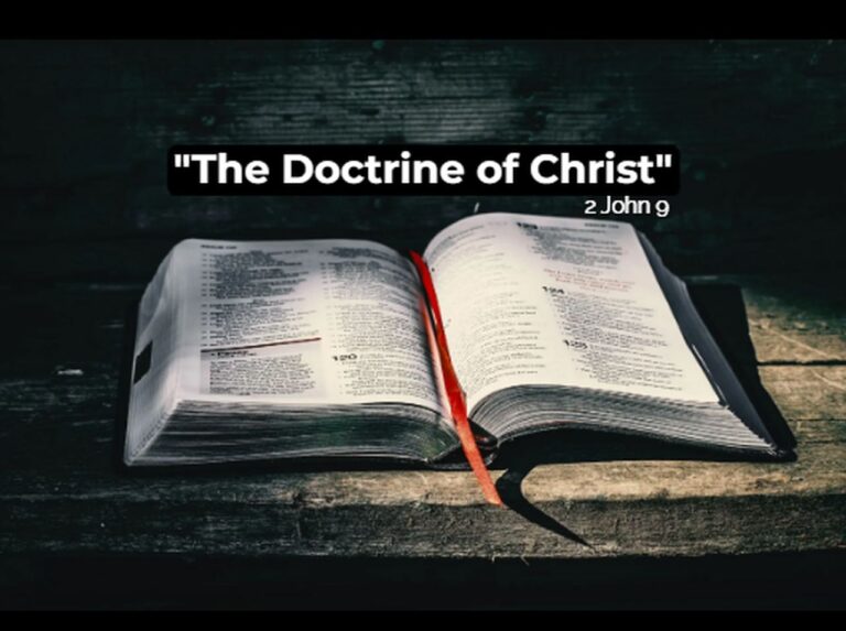 the doctrine of Christ 2 jn 9