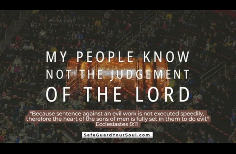 jer 8-7 my people know not the judgment of the LORD