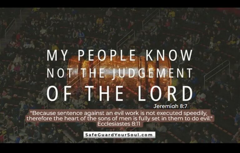 jer 8-7 my people know not the judgment of the LORD1