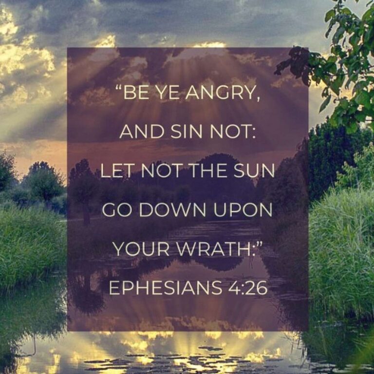 “Be ye angry, and sin not” – What Does that Mean?