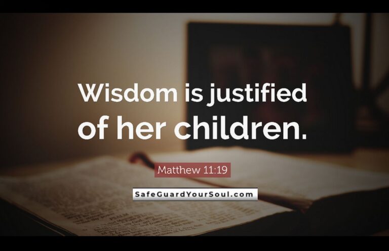 lk 7-35 wisdom