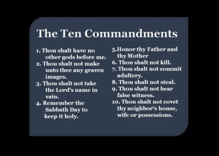 10 commandments6